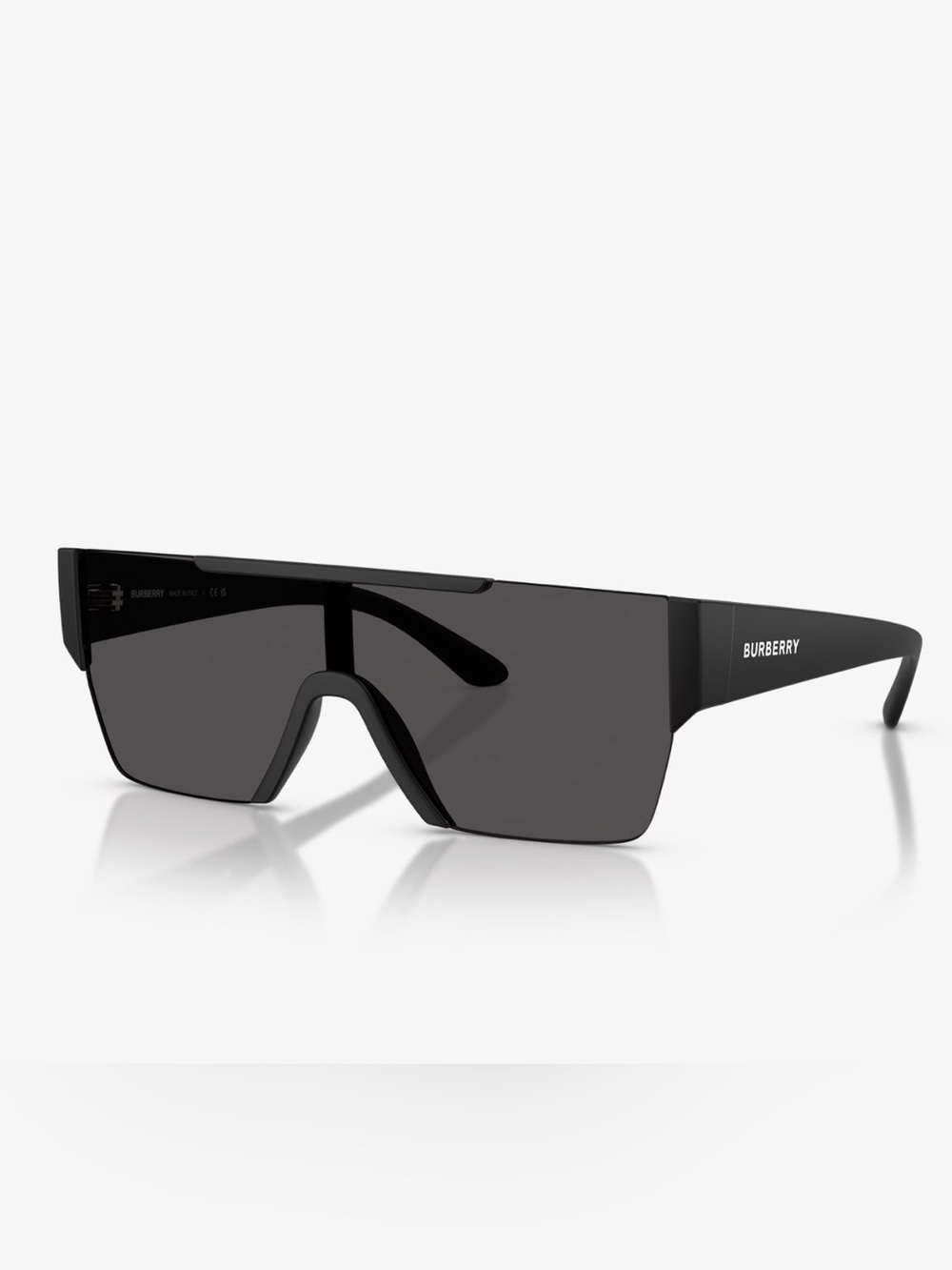 Burberry Black Shield Sunglasses with Dark Smoke Lens (Authentic)